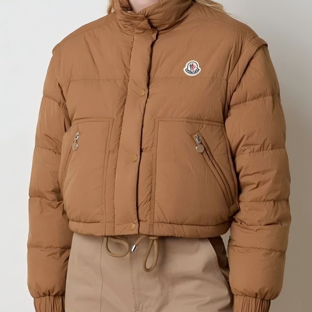 MONCLER Selle cropped quilted-shell down jacket